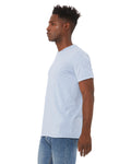 Unisex Heather CVC T-Shirt - Heather Prism Blue