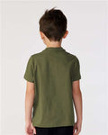 Rabbit Skins 3321 Military Green — on model back
