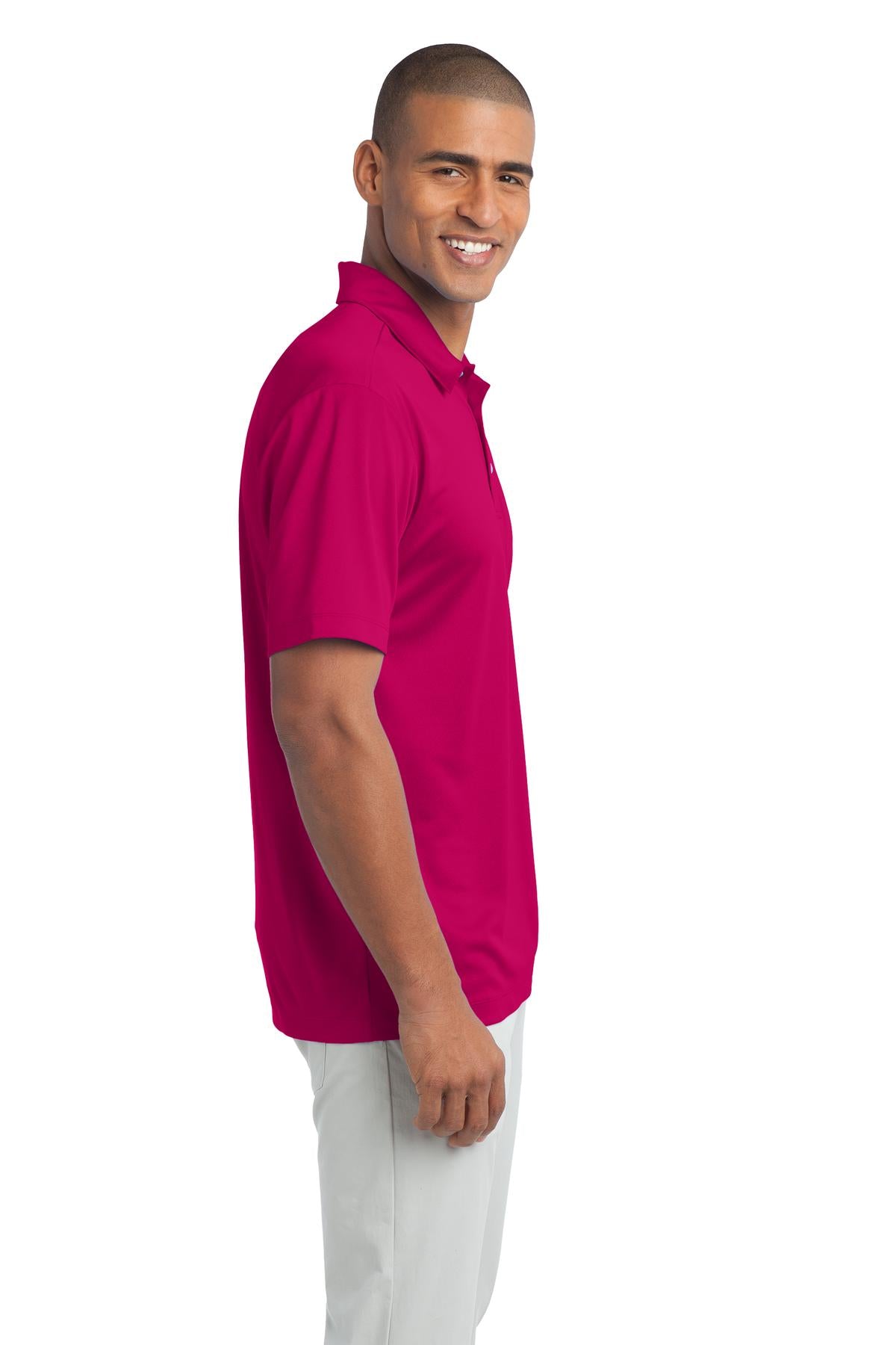 Unisex Silk Touch Performance Polo - Pink Raspberry
