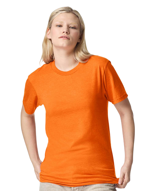 Unisex CVC T-Shirt - Heather Orange