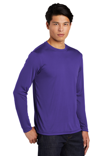 Unisex Long Sleeve PosiCharge Competitor Tee - Purple
