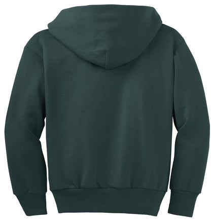 Youth Core Fleece Full-Zip Hoodie - Dark Green