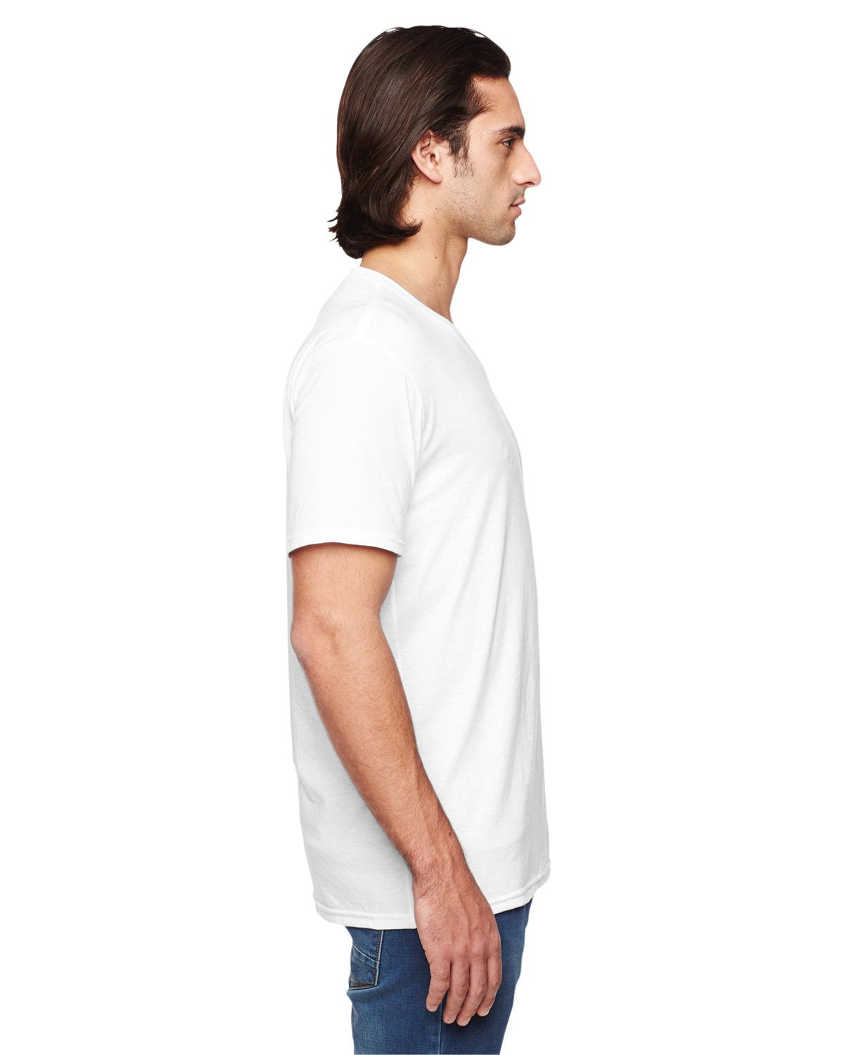 Unisex Triblend V-Neck T-Shirt - White