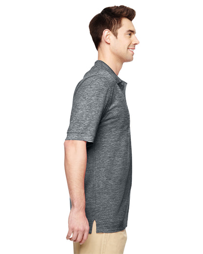 Unisex Double Piqué Polo - Dark Heather