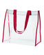 BAGedge BE252 - Clear PVC Tote - Red