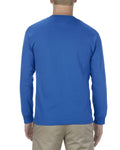 Unisex Heavyweight Cotton Long-Sleeve T-shirt - Royal