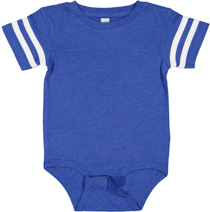 Infant Football Bodysuit - Vintage Royal / Blend White