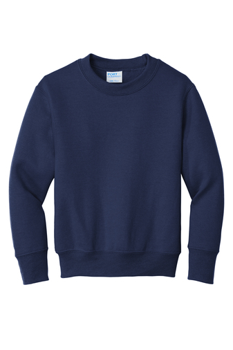 Youth Core Fleece Crewneck Sweatshirt - Navy