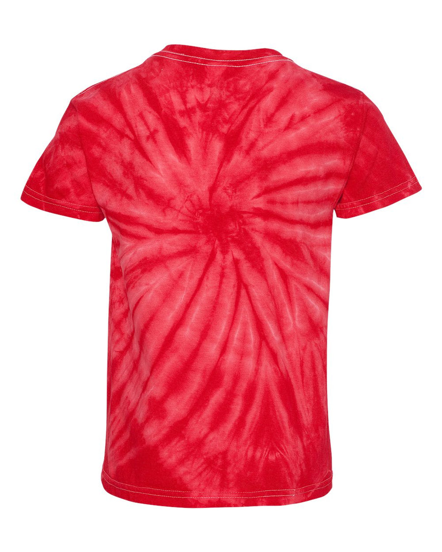 Youth Cyclone Vat-Dyed Pinwheel Short Sleeve T-Shirt - Red