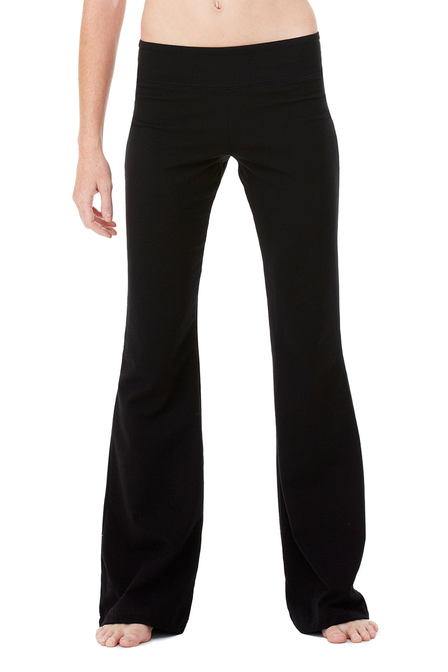 Women's Cotton/Spandex Fitness Pant - Black