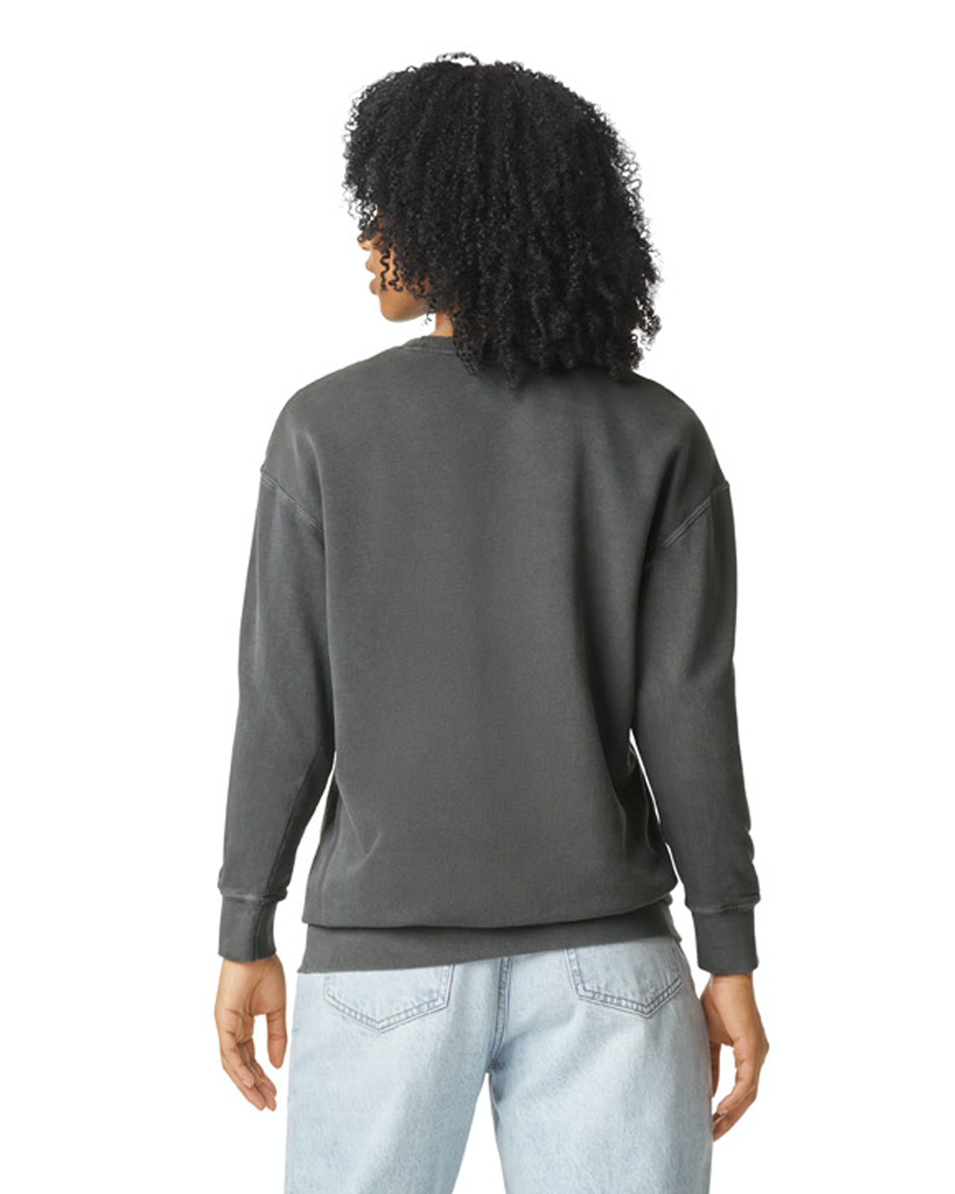 Unisex Lighweight Cotton Crewneck Sweatshirt - Pepper