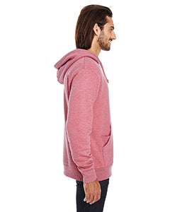Unisex Triblend French Terry Hoodie - Cardinal Heather