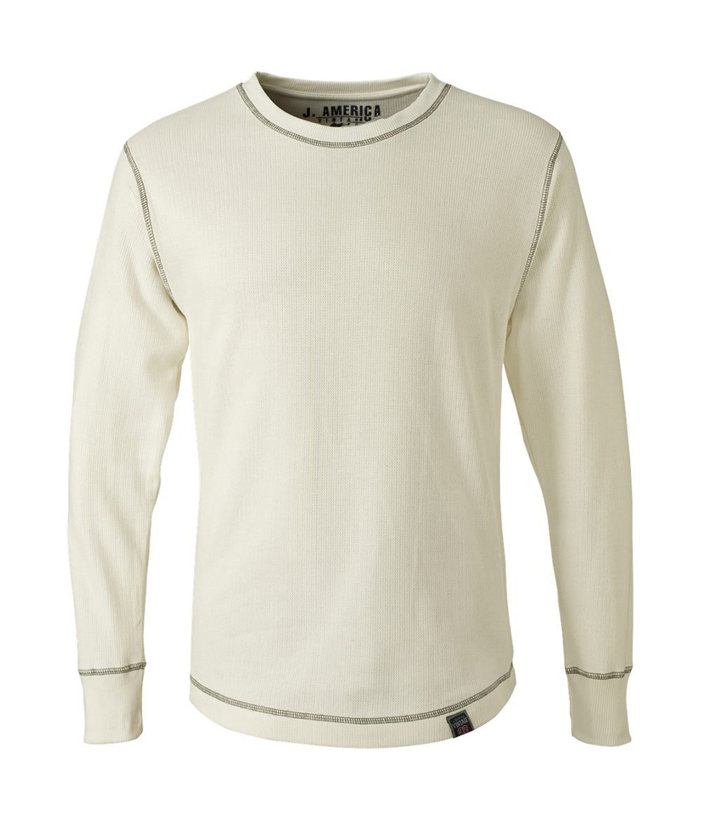 Men's Vintage Long-Sleeve Thermal T-Shirt - Vintage White