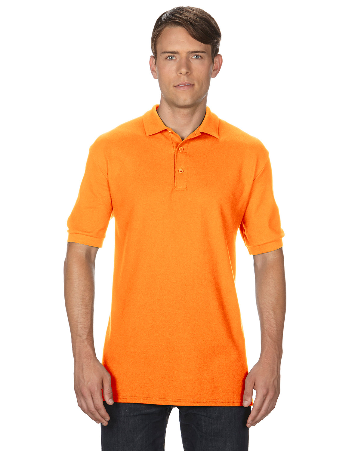 Unisex Premium Cotton®  Double Piqué Polo - Tangerine