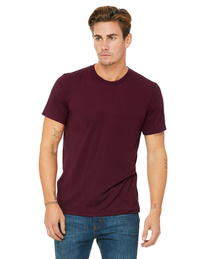 Unisex Triblend T-Shirt - Solid Maroon Triblend