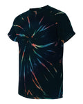 Unisex Multi-Color Spiral Short Sleeve T-Shirt - Aurora