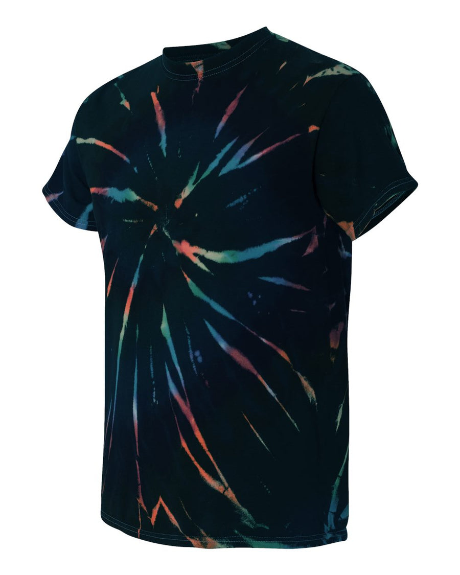 Unisex Multi-Color Spiral Short Sleeve T-Shirt - Aurora