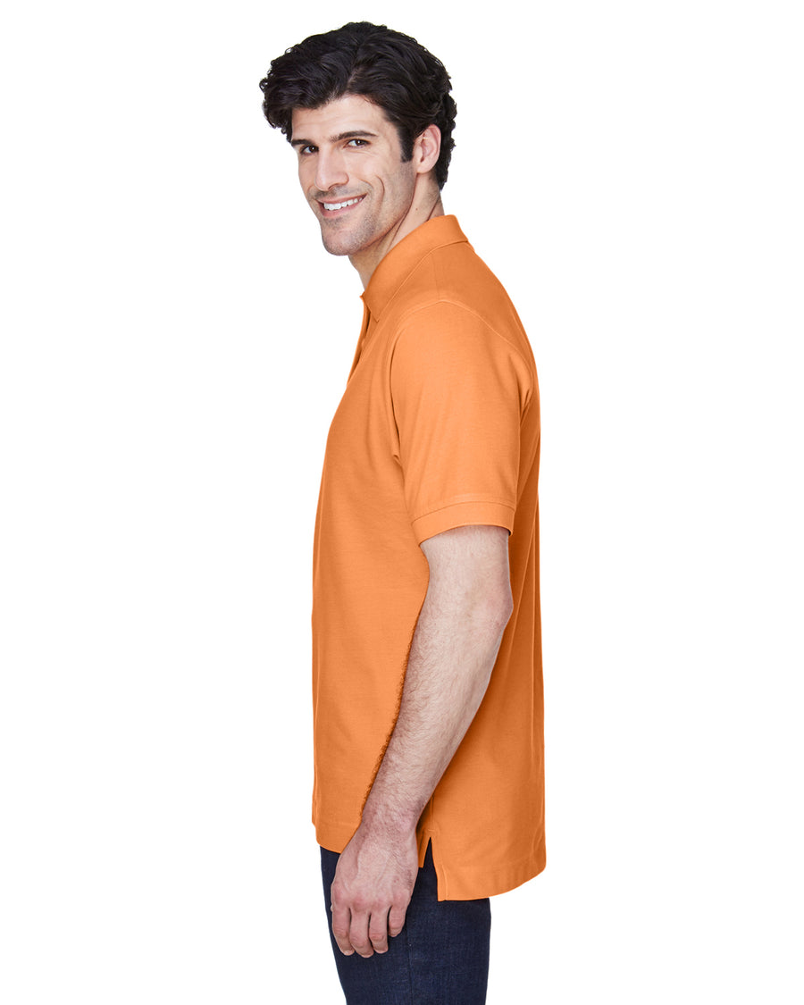 Men's Pima Piqué Short-Sleeve Polo - Cantaloupe