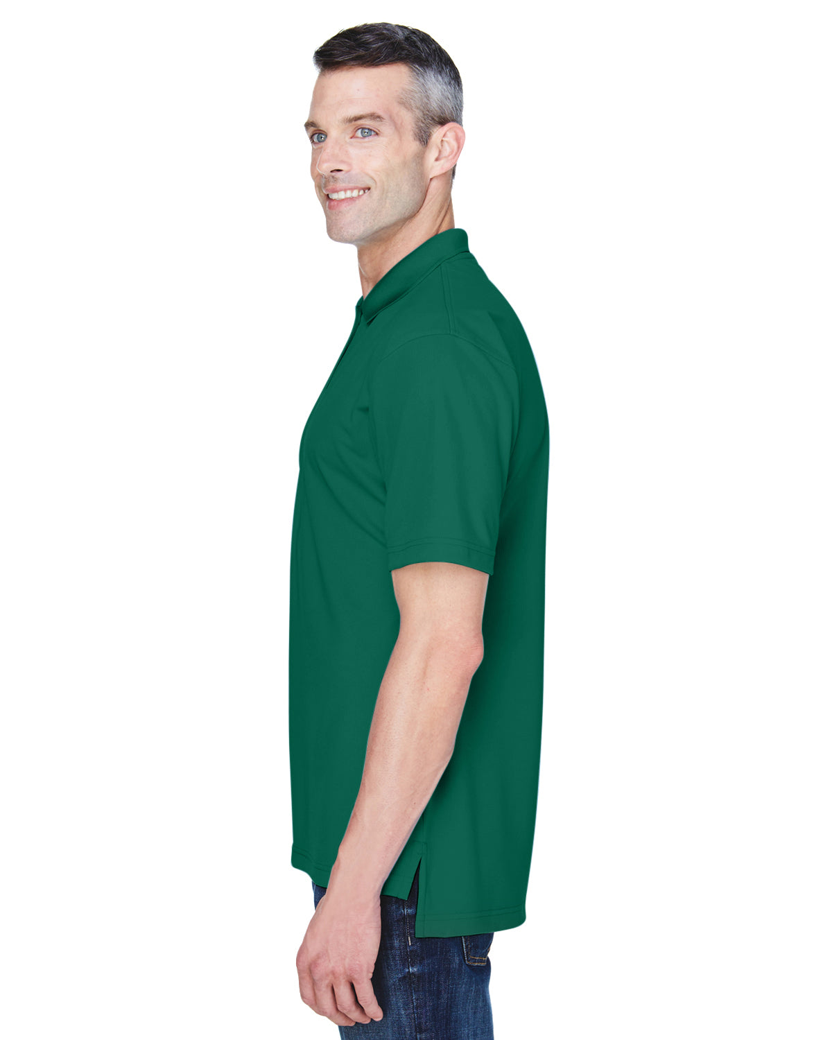 Men's Cool & Dry Stain-Release Performance Polo - Forest Green