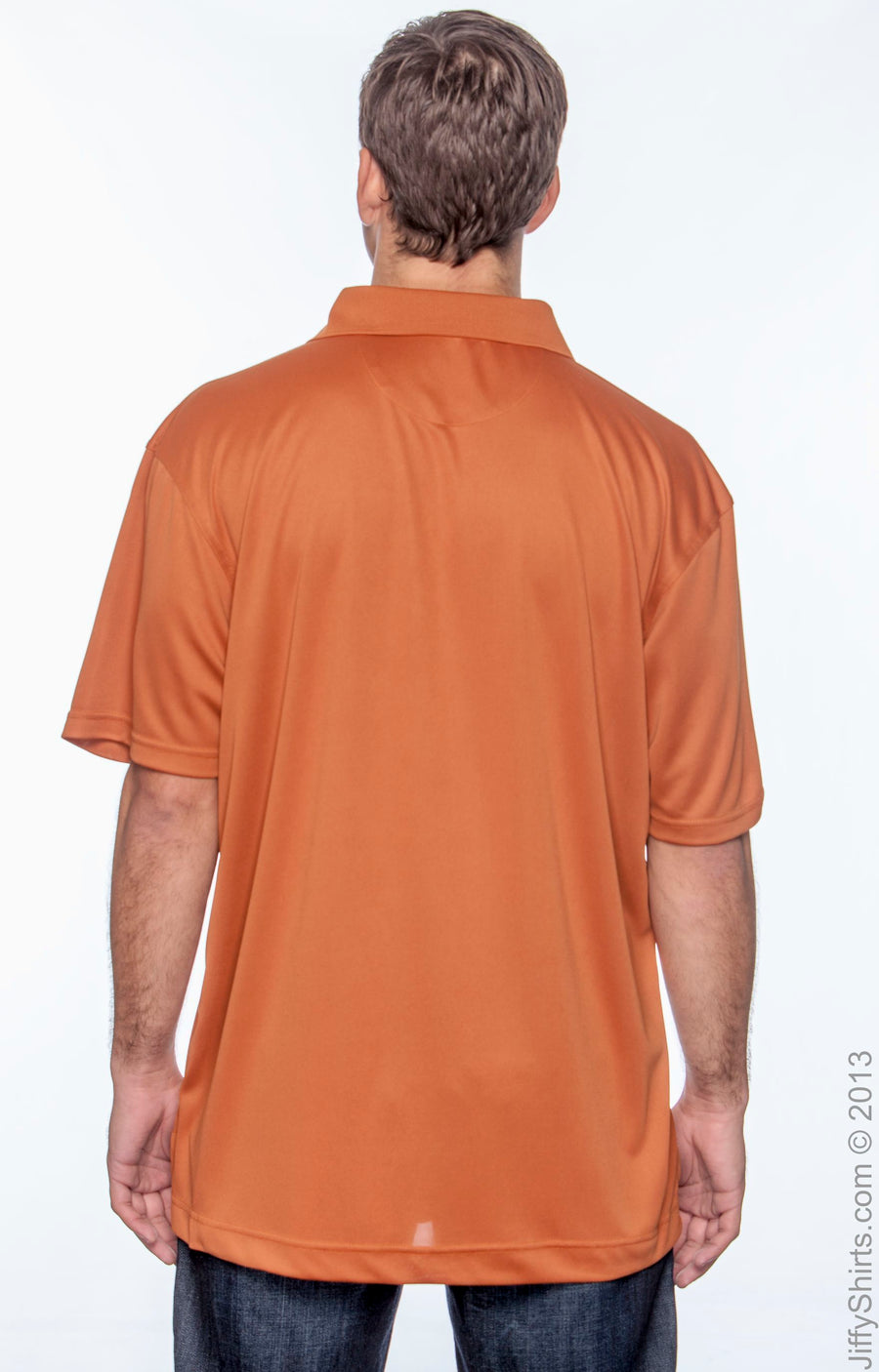 Men's Polytech Polo - Texas Orange