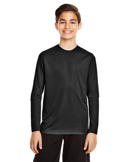 Youth Zone Performance Long-Sleeve T-Shirt - Black