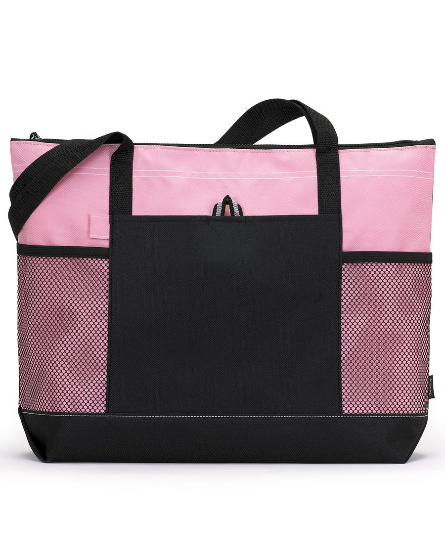 Select Zippered Tote - Peony Pink