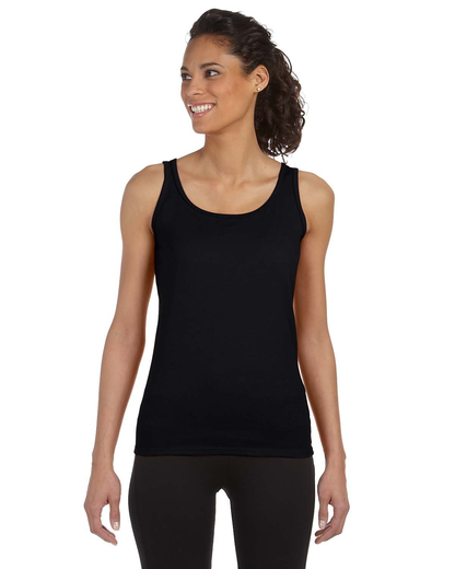 Women's Softstyle® Fitted Tank - Black