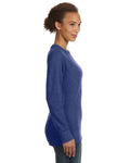 Women's Mid-Scoop French Terry - Heather Blue