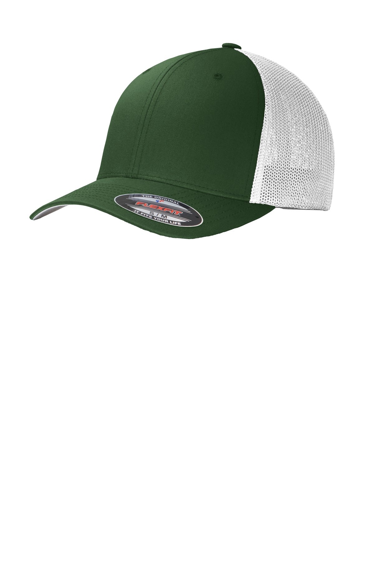 Flexfit Mesh Back Cap - Forest Green / White