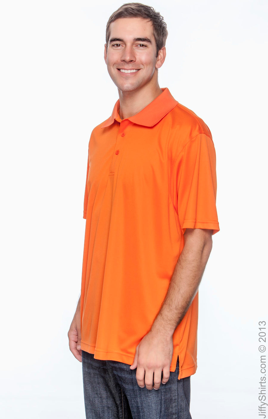 Men's Polytech Polo - Team Orange