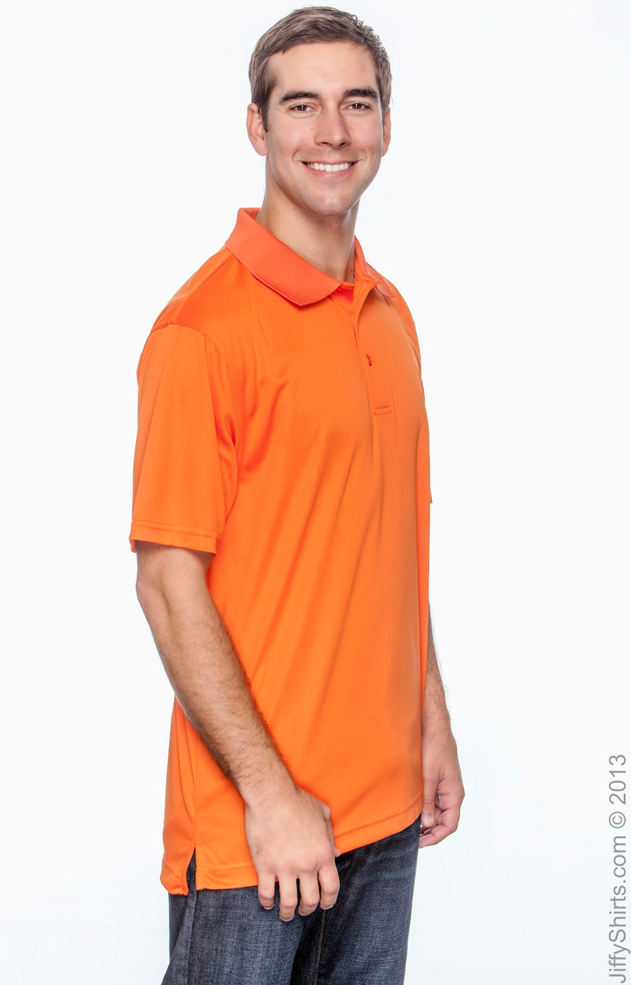 Men's Polytech Polo - Team Orange