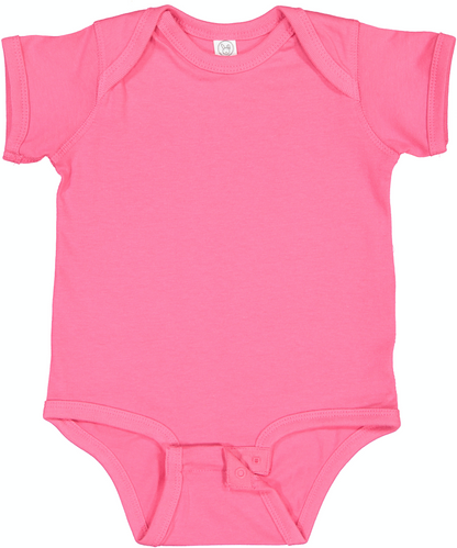 Infant Fine Jersey Bodysuit - Hot Pink
