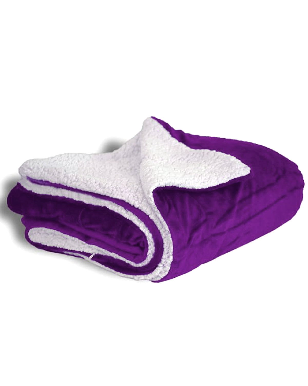 Mink Sherpa Blanket - Plum