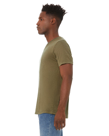 Unisex Triblend V-Neck T-Shirt - Olive Triblend