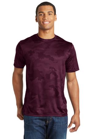 Unisex CamoHex Tee - Maroon