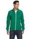 Bella + Canvas 3710 - Men's Piped Fleece Jacket - Kelly / White