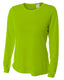 A4 NW3002 - Women's Long Sleeve Cooling Performance Crew Shirt - Lime
