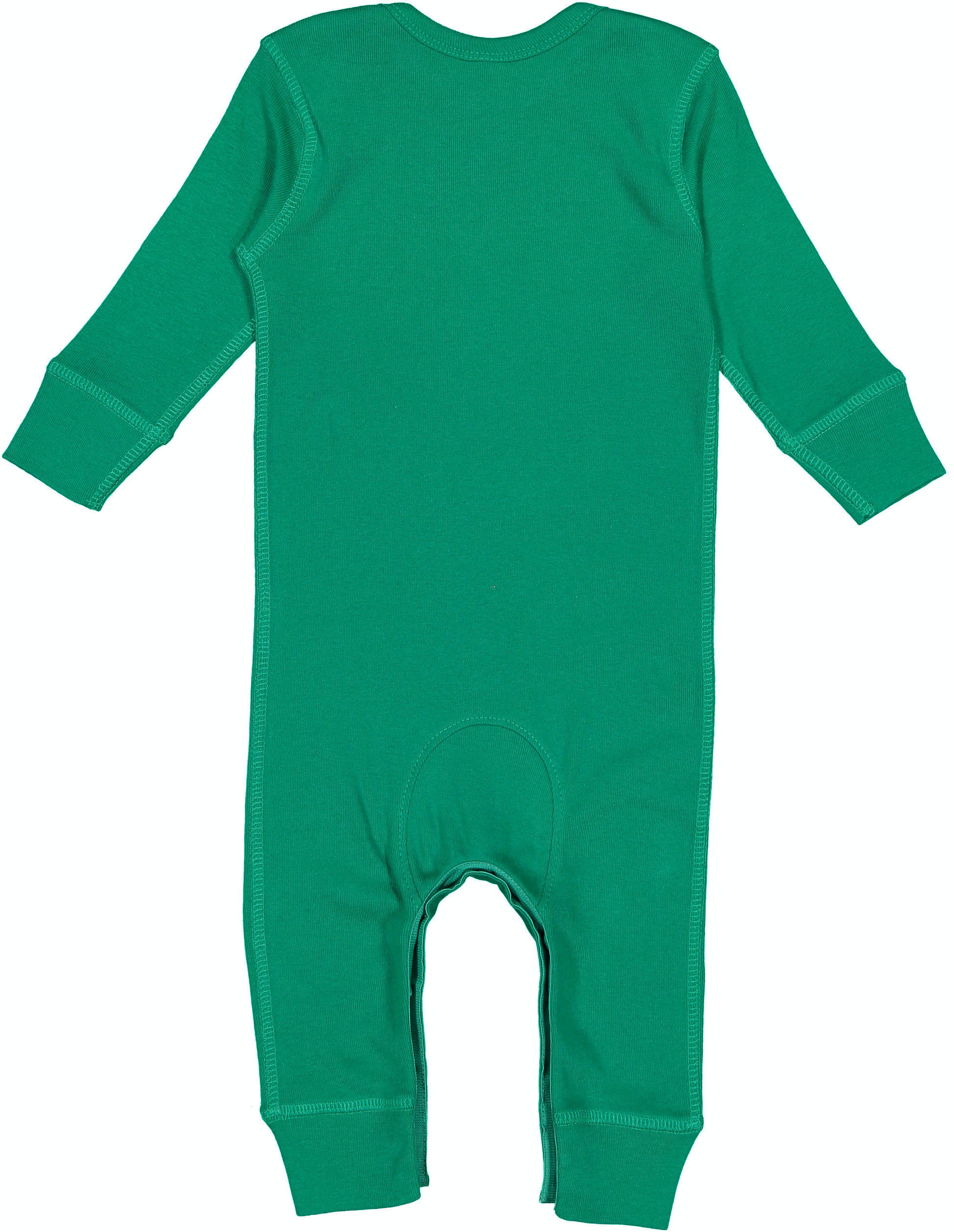 Infant Long-Sleeve Baby Rib Coverall - Kelly