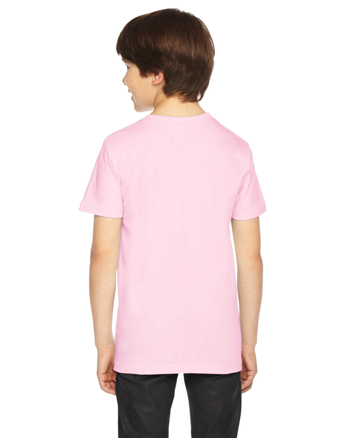 Youth Fine Jersey Short-Sleeve T-Shirt - Light Pink