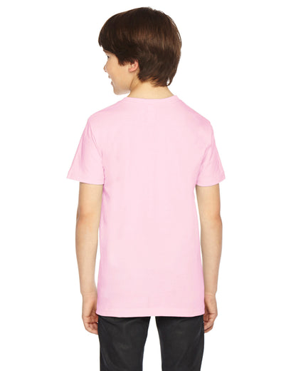 Youth Fine Jersey Short-Sleeve T-Shirt - Light Pink
