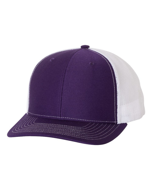 Snapback Trucker Cap - Purple / White
