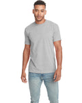 Unisex Sueded Snow Crewneck T-Shirt - Snow Heather Gray