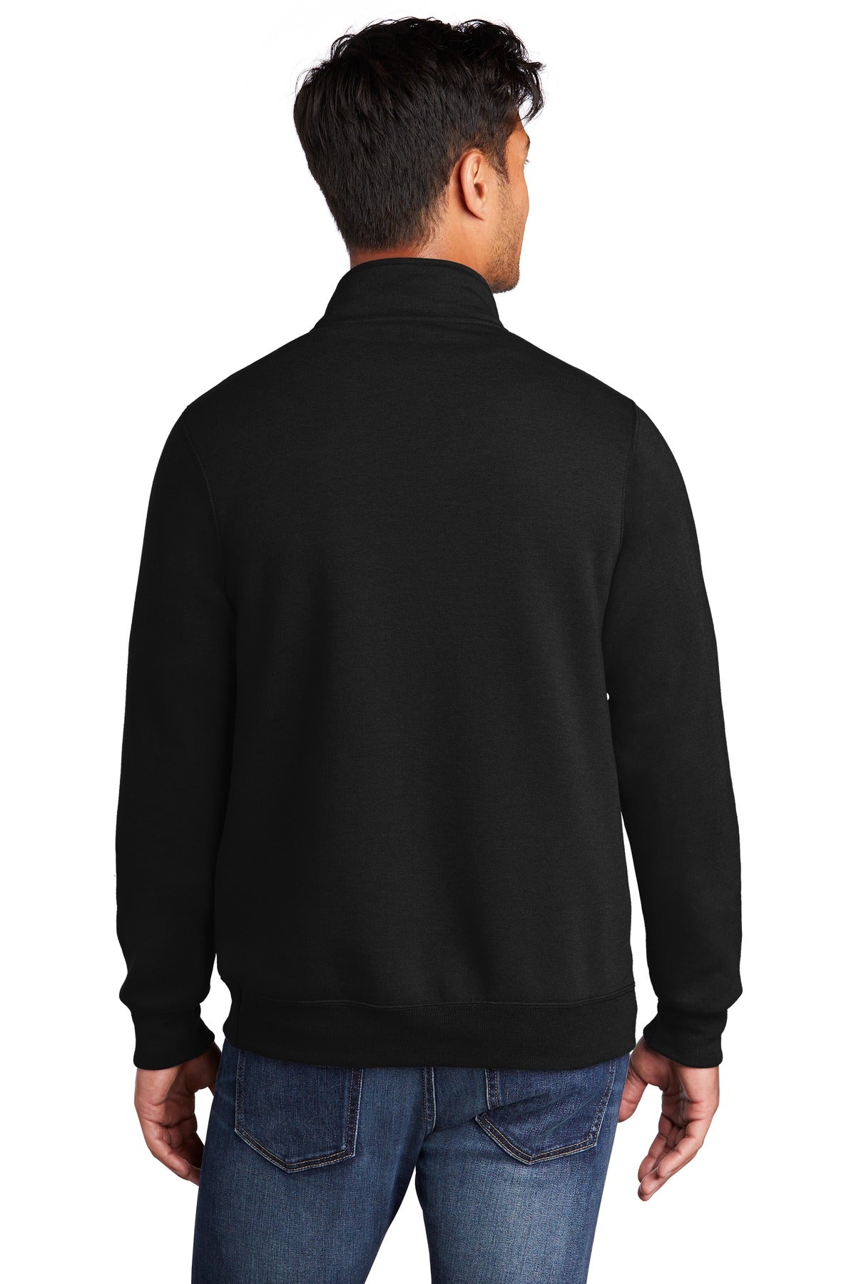 Unisex Core Fleece 1/4-Zip Pullover Sweatshirt - Jet Black