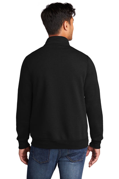 Unisex Core Fleece 1/4-Zip Pullover Sweatshirt - Jet Black