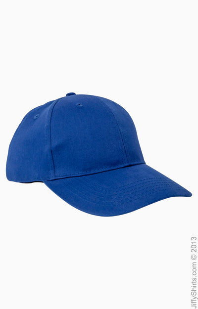 6-Panel Brushed Twill Structured Cap - Royal