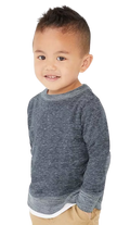 Toddler Harborside Melange French Terry Crew - Navy Melange