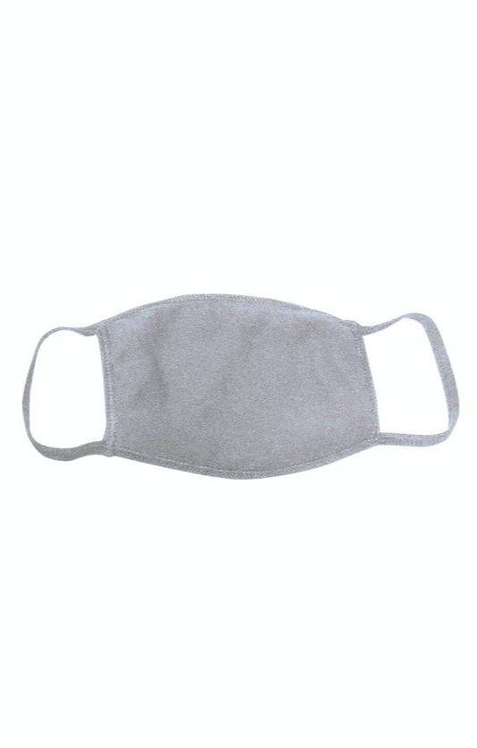 25 Pack - USA-Made 100% Cotton Face Cover - Dark Ash