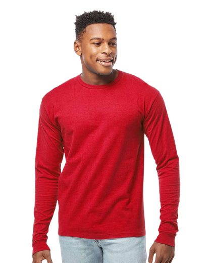 Unisex Heavyweight Long Sleeve Tee - Red