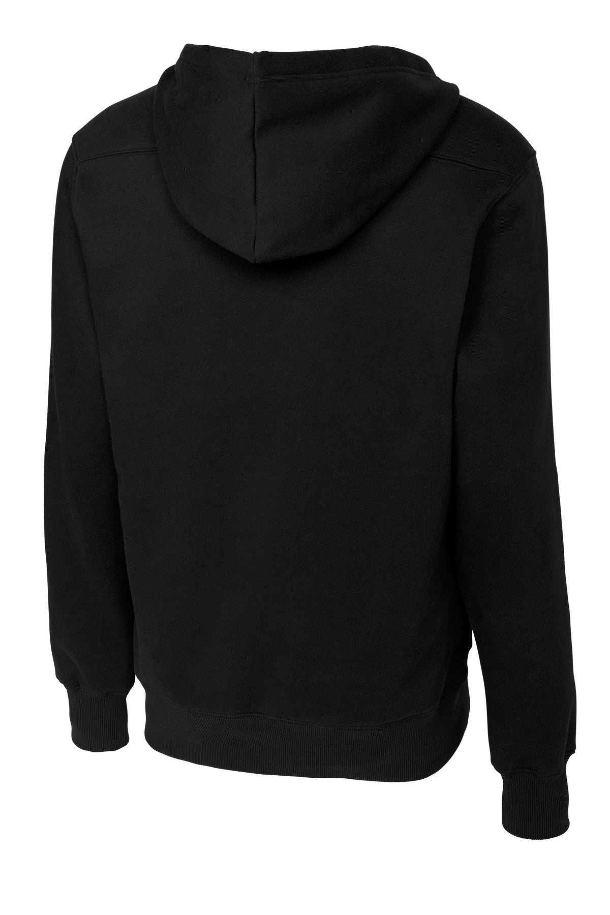 Lace Up Pullover Hoodie - Black