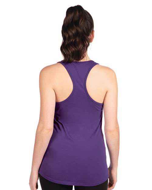 Next Level 1533 Purple Rush — on model back